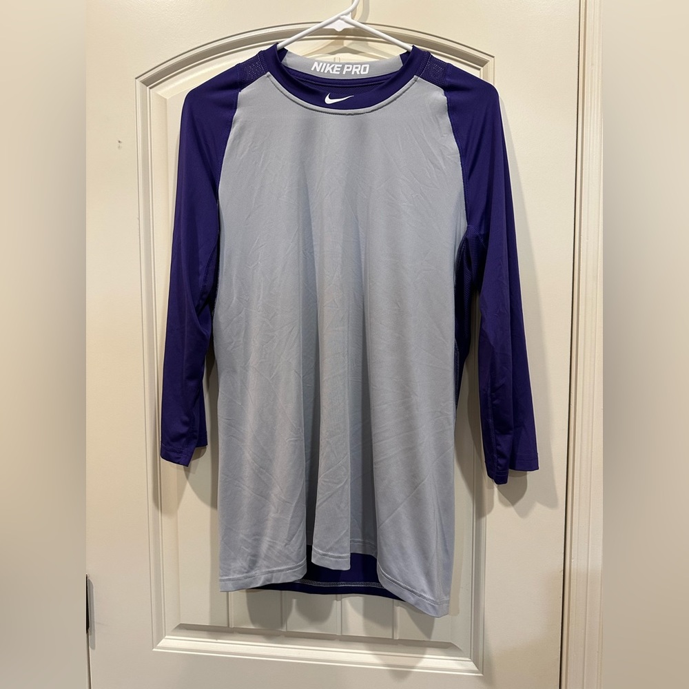 Nike Baseball 3/4 length sleeve Dri-fit